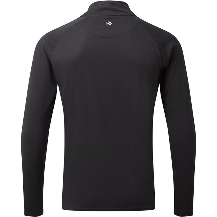 2024 Gill Mens UV Tec Zip Neck Top UV009 - Black